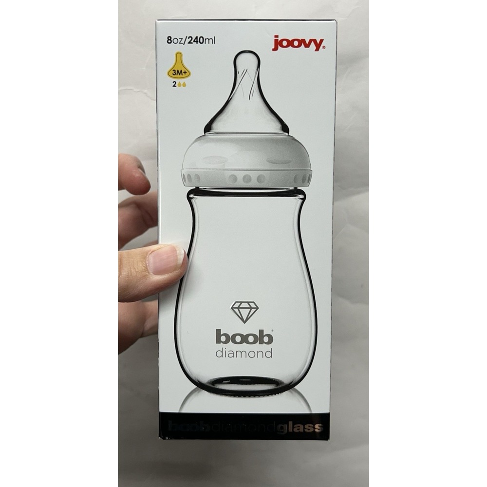 JOOVY Boob Diamond 8 Ounce Single 240ml Baby Bottle NEW (SH)